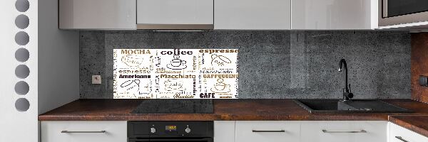 Küchen wandpaneel Zeit für Kaffee