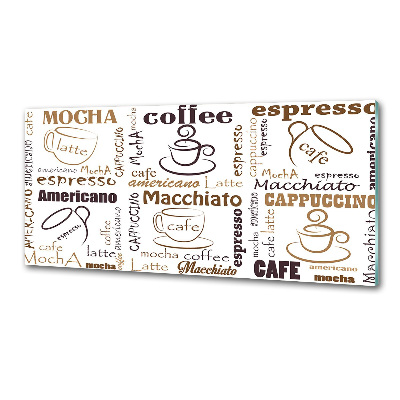 Küchen wandpaneel Zeit für Kaffee