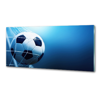 Glasrückwand für die küche Der Ball ist im Tor