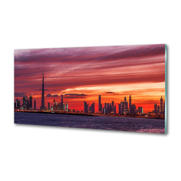 Platte für Küchenrückwand Sonnenuntergang in Dubai