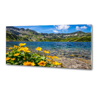 Küchen wandpaneel See in den Bergen