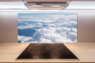 Glasrückwand für die küche Blick aus dem Flugzeug