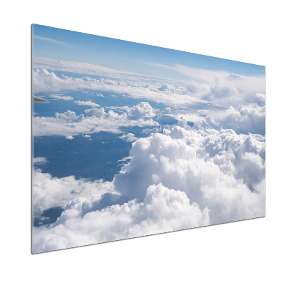 Glasrückwand für die küche Blick aus dem Flugzeug