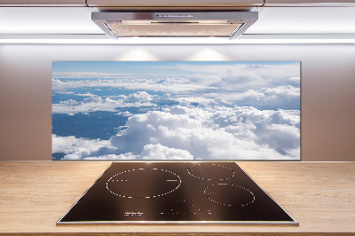 Glasrückwand für die küche Blick aus dem Flugzeug