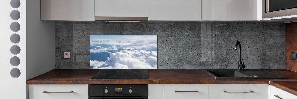 Glasrückwand für die küche Blick aus dem Flugzeug