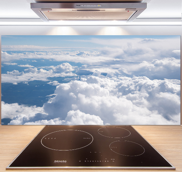 Glasrückwand für die küche Blick aus dem Flugzeug