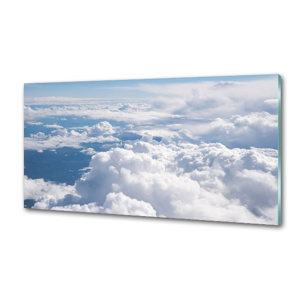 Glasrückwand für die küche Blick aus dem Flugzeug