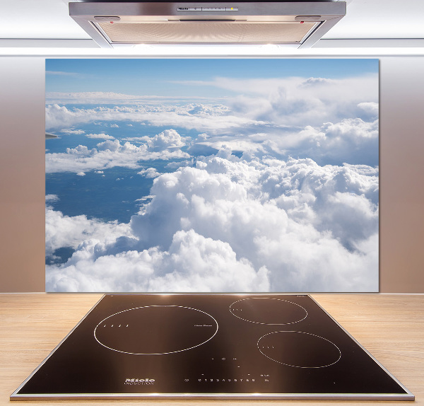 Glasrückwand für die küche Blick aus dem Flugzeug