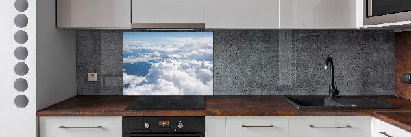 Glasrückwand für die küche Blick aus dem Flugzeug