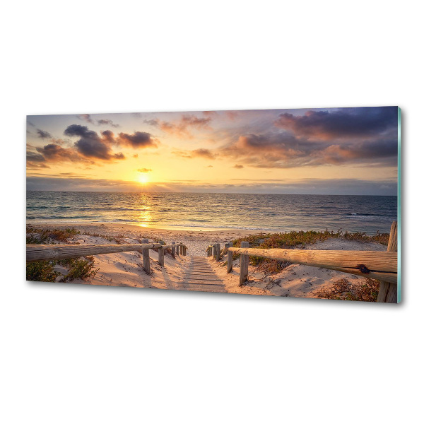 Küchen wandpaneel Weg zum Strand