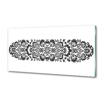 Glasrückwand für die küche Volksblumen