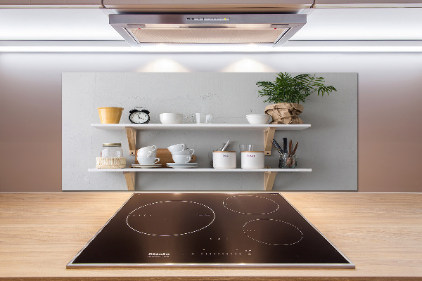 Küchen wandpaneel Dekorationen im Regal