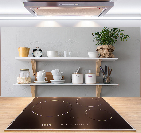 Küchen wandpaneel Dekorationen im Regal