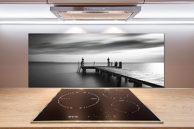 Platte für Küchenrückwand Pier am See