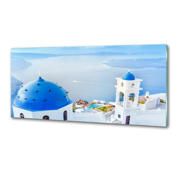 Glasrückwand für die küche Santorini, Griechenland