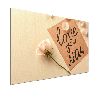 Glasrückwand für die küche Muttertag