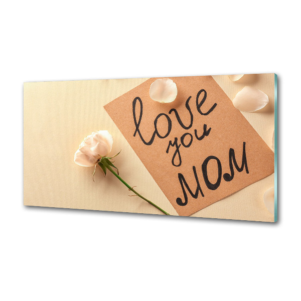 Glasrückwand für die küche Muttertag