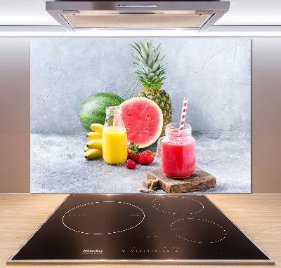 Glasrückwand für die küche Fruchtcocktail