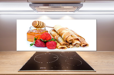 Küchen wandpaneel Leckere Pfannkuchen