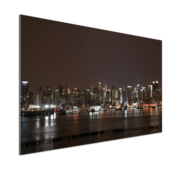 Platte für Küchenrückwand New York bei Nacht