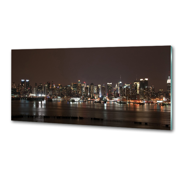 Platte für Küchenrückwand New York bei Nacht