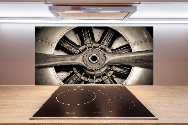 Platte für Küchenrückwand Flugzeugmotor