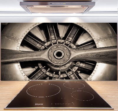 Platte für Küchenrückwand Flugzeugmotor