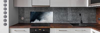 Küchen wandpaneel Weißer Rauch