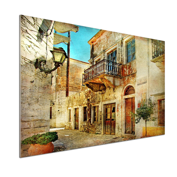 Platte für Küchenrückwand Straßen in Griechenland