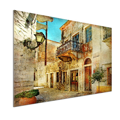 Platte für Küchenrückwand Straßen in Griechenland