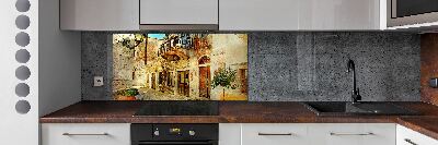 Platte für Küchenrückwand Straßen in Griechenland