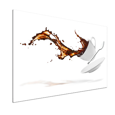 Platte für Küchenrückwand verschütteter Kaffee