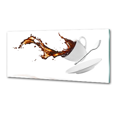 Platte für Küchenrückwand verschütteter Kaffee