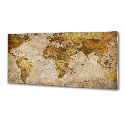 Platte für Küchenrückwand Politische Karte