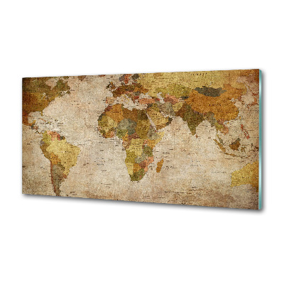 Platte für Küchenrückwand Politische Karte