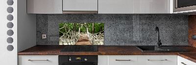 Küchen wandpaneel Seilbrücke