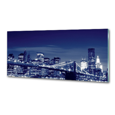 Küchen wandpaneel New York bei Nacht