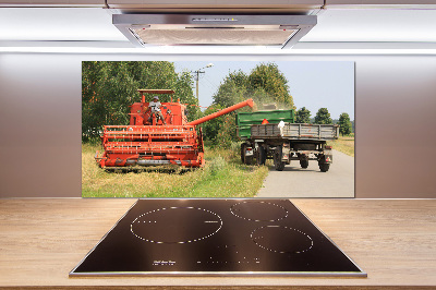 Küchen wandpaneel Mähdrescher
