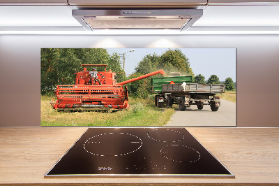 Küchen wandpaneel Mähdrescher