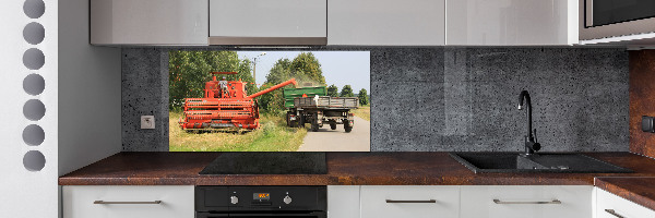 Küchen wandpaneel Mähdrescher
