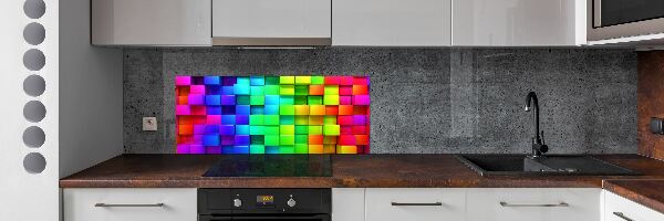 Platte für Küchenrückwand Bunte Schachteln