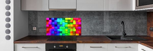 Platte für Küchenrückwand Bunte Schachteln