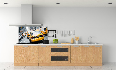 Glasrückwand für die küche New Yorker Taxis