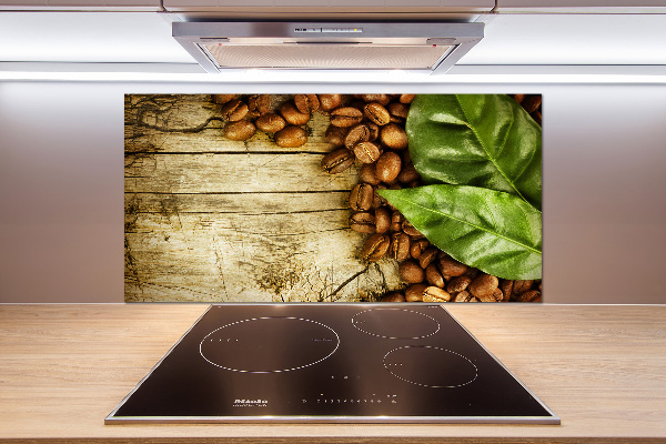 Platte für Küchenrückwand Kaffee und Lorbeerblatt