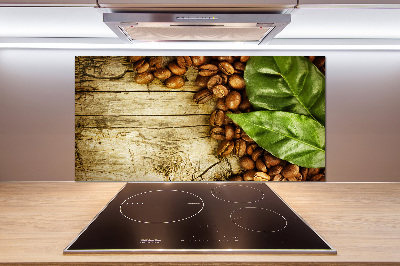 Platte für Küchenrückwand Kaffee und Lorbeerblatt