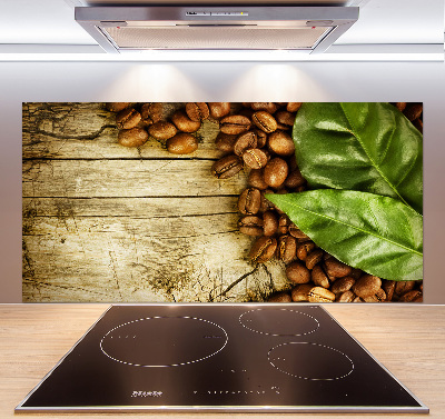 Platte für Küchenrückwand Kaffee und Lorbeerblatt