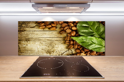Platte für Küchenrückwand Kaffee und Lorbeerblatt