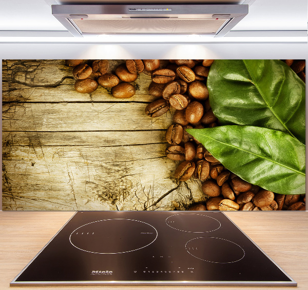 Platte für Küchenrückwand Kaffee und Lorbeerblatt