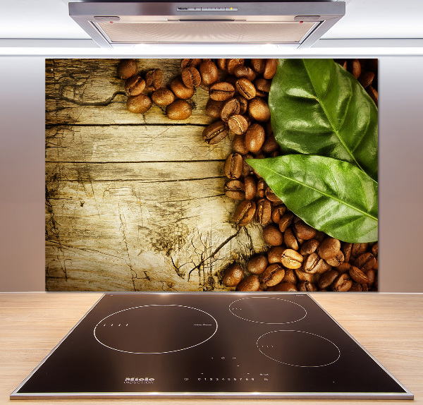 Platte für Küchenrückwand Kaffee und Lorbeerblatt
