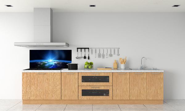 Glasrückwand für die küche Planet Erde